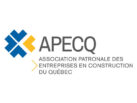 logo de l'Association en construction du Québec. Un client d'ACXION PME.